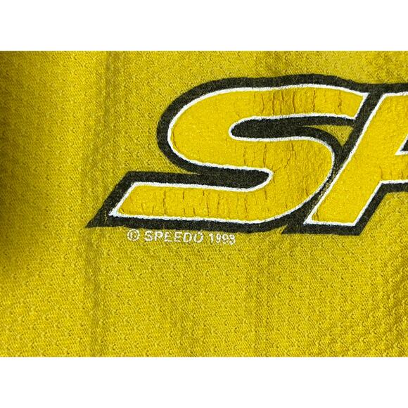 Vintage Speedo Yellow Tank Top 90’s Size XL USA Made - Picture 6 of 8